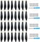 Craznick 32pcs Propellers for DJI Mini 3 Replacement Prop Blades Spare Propeller Blade Low Noise Wings for DJI Mini 3 Drone Accessories with Exclusive Screws & Screwdrivers Gold Tips