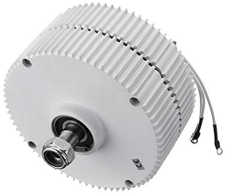 Nuova Energia Generatore Eolico E Turbina A Bassa velocità 400W 500W 12V 24V 48V Generatore A Magneti Permanenti Gearless Generatore Eolico Orizzontale (Color : with Base, Size : 24V_500W)