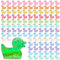 120 Stück Mini Leuchtende Harzenten,Kleine Enten Kleine Bunte Enten,Mini Resin Ducks Zum Basteln Winzige Enten Miniaturfiguren Für DIY Aquarium Garten Landschaft Puppenhaus Ornament Topfdekoration