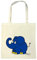 Logoshirt® Die Sendung mit der Maus I Elefant I Happy I Baumwolltasche I natur I Lizenziertes Originaldesign