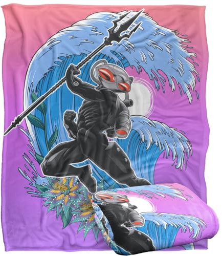 LOGOVISION AQUAMANOptimalweiche Kuscheldecke Aquaman und das verlorene Königreich, Silky Touch, 152 x 127 cm