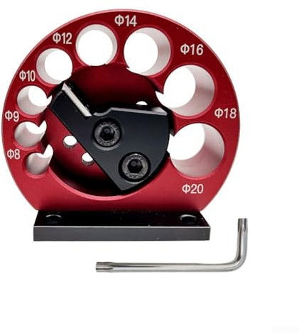 Kit de plantilla para hacer tacos, taladro eléctrico, herramienta auxiliar de varilla redonda de 8 a 20 mm, cortador de tacos para varillas de madera, palos de carpintería (juego A)