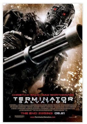 MAHWER The Terminator Arnold Schwarzenegger Filmposter Leinwand Poster Schlafzimmer Dekor Sport Landschaft Büro Zimmer Dekor Geschenk ungerahmt 30 x 45 cm
