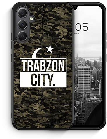 MUNIQASE Trabzon City Camouflage - Silikon Hülle für Samsung Galaxy S23 FE - Türkische Städte Camouflage Militär Schutzhülle Handyhülle Case Cover