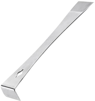 Small Pry Bar, Stainless Steel prybar Scraper, Nail Puller Scraper, Practical Trim Wedge Removal Tool, Heavy Duty Tile Removal Tool Scraper, Wood slats Scraper for Paint Removal Honey Cutting