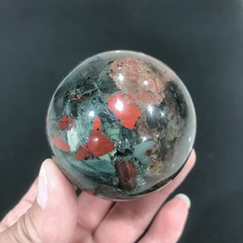 EKFBQBGW Raumdekoration Exemplar geheilt, natürliche Kristalle, Quarz, Afrika, Drachenblut, Kugel, Kugel, Steine, Heimbüro, Aquarium, Dekoration, Zubehör, Edelstein als Geschenk (Size : 80-85mm)