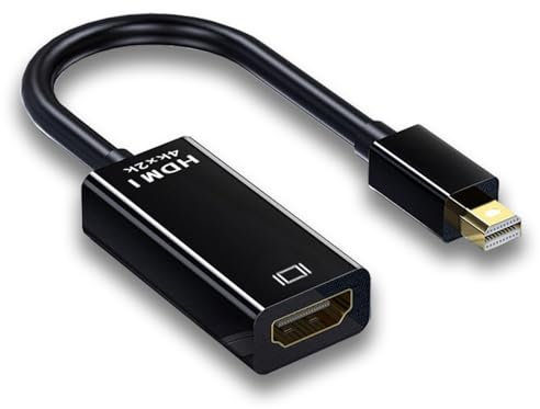 vgggrd 4K Adaptateur Mini DisplayPort(Thunderbolt) vers HDMI pour MacBok Air/Pro Microsoft Surface Pro/Dock Monitor Projektor