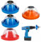 KUBDPQOR Recoge Polvo Taladro, 4 Piezas Colector Polvo Taladro, Colector Polvo a Prueba Golpes, Utilidad Fácil Durable Accesorios Taladro para Evitar Que el Polvo Vuele