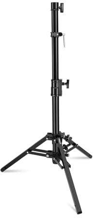 PROAIM Support Slider caméra 44, récepteur pin Junior, Charge 36 kg. | Hauteur réglable de 24,8 à 44 pouces ; structure acier et aluminium 2 sections ; base 31 pouces avec 2 pieds de nivellement.