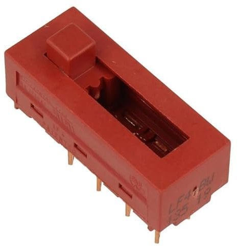 FIGEVIDA Interruttore Velocità Motore Cappa 4 Posizioni 8 Contatti Scorrevole 3,7 x 1,5 cm per Cappa compatibile con Elica LF41BW per modelli Tilly Vega Elibloc VEGA60GR