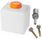 Inscrip Plastic Fuel Oil Petrol Tank, 2.5L Capacity Gasoline Oil Barrel, Portable Fuel Tank Petrol Oil Storage for Car Truck Boat, Caravan, Heating Oil Petrol Tank, Heating Accessories