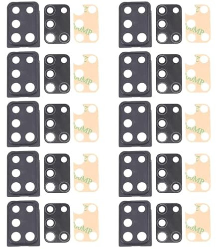 JSJ Cellphone Repair Parts for galaxy A21s SM-A217 10pcs Camera Lens Cover (Black) Spare Parts