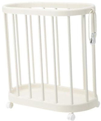 XLWLLNJ Rolling Laundry Basket Clothes Hamper Yoga Mat Storage Bin Dirty Laundry Hamper for Kettlebells, Cream yellow