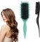Curl Define Styling Brush, Lockenbürste, Haarbürste zum Kämmen und Formen, 1 Stylingbürste für lockiges Haar und 1 Bürste für Kamm, Für Damen, Herren, Kinder, Grün+Schwarz