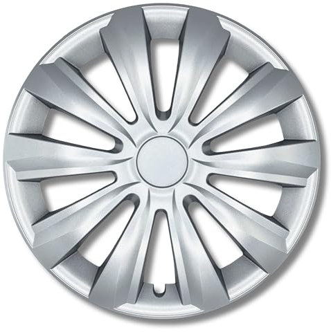 Radkappen 13 Zoll Silber für Stahlfelgen - Deltanos Radzierblenden in 13-16 Zoll schwarz und Silber