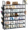 OYREL Schuhregal 7 Ebenen Schuhständer Schuhorganizer für 28-35 Paar Schuhe Platzsparend & Stabil Schuhschrank für Eingangsbereich, Kleiderschrank und Garage