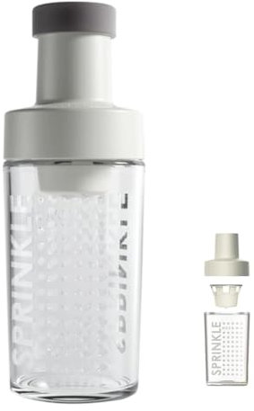 Dispensador de azúcar de vidrio con pico vertedor, recipiente para azúcar con medición automática , tazón dosificador de azúcar, accesorios de barra de café para café, té y repostería (Gris 1 PCS)