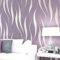Baketron Purple Wallpaper Silver Glitter Textured 3D Effect Embossed Wallpapers Abstract Wave Stripes Wall Paper Roll Modern Feature for Living Room Bedroom Adults Hallway Kitchen Front Room
