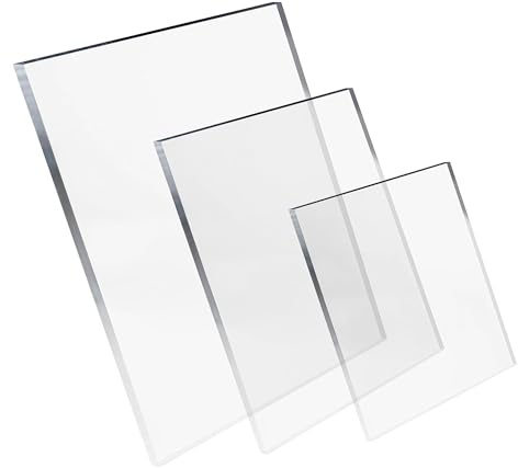 Premium Solid Clear Polycarbonate Double Sided UV Protected Sheets (4mm), Impact-Resistant, Glass Replacement, Ideal for Greenhouse Roofing, Shed Windows, and Outdoor Canopies