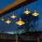 Set of 10 Solar Powered Chrome Topped EvoLight String Lights - Weather Resistant Outdoor Garden Fairy Lighting Decoration for Trellis, Parasol, Wall, Fence, Pergola, Patio Area, Balcony, Yard