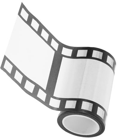 KAILIKETIY 1 Rolle Filmklebeband Aufkleber Randklebeband Zum Dekorieren Filmstreifen Dekorationsband Farbiges Klebeband Kunstklebeband Wandklebeband Unsichtbares Klebeband Basteln