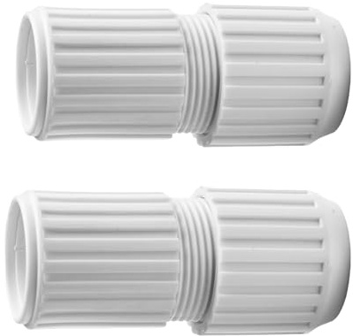 2 Stück Pool Teleskopstangen Verbindungsstück Poolstangen Nockenschloss Ersatz Rohrverbinder Doppelnippel Ersatzteile Für Befestigung, Boden Und Rechenbefestigung 8,4x3,2 Cm