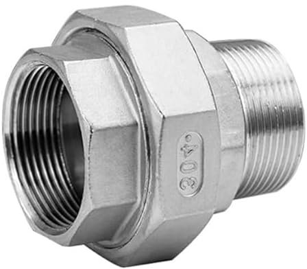 Raccord de tuyauterie， BSP Female to Male Thread 304 Stainless Steel Union Pipe Fitting Connector(1)