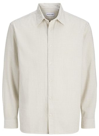JACK & JONES Herren Jjconrad Check Seersucker Shirt Ls