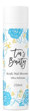 Tias Beauty Acrylic Nail Monomer Ultra Adhesive, Professional Liquid 250ml