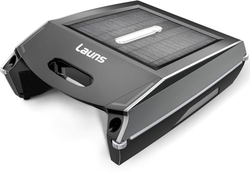 Launs Skimmer robotico ad energia solare F1, pulitore automatico per piscine con cestello di grande capacità da 6 litri e ricarica rapida, per piscine interrate e fuori terra