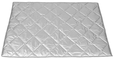MOBUTOFU Insulated Freezer Cover with Magnetic Oxford and Aluminum Foil Outdoor Refrigerator Protector for Cold Storage Cabinets UV Resistant Sunshade Cloth for Ice Cream Freezers