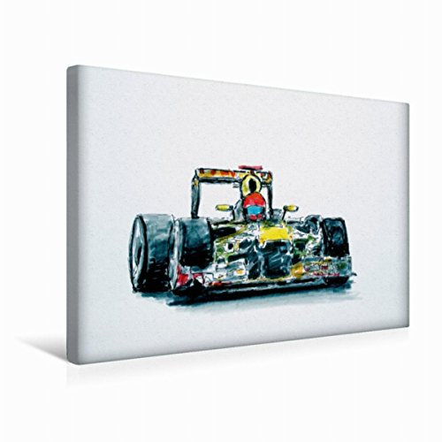 Premium Textil-Leinwand 45 x 30 cm Quer-Format Illustration Red Bull RB 9 | Wandbild, HD-Bild auf Keilrahmen, Fertigbild auf hochwertigem Vlies, Leinwanddruck von Gerhard Kraus