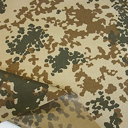 TOLKO wasserdichter Stoff Meterware | Bundeswehr Camouflage 560dtex Cordura | Reißfest Extrem robust | Plane Bezug Zelt Camping Outdoor Armee Flecktarn Nylon Segeltuch Stoffe zum Nähen (beschichtet)