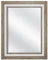 MCS 18x24 inch Beveled Wall Mirror Finish in Weiß, Glas Polystyrol, Rustikales Holz mit geprägtem Weißwalk, 24.5 x 30.5 Inch