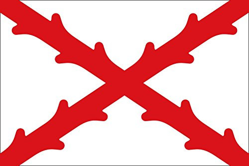 magFlags Bandera Large Cruz de Borgoña | bandera horizontal | 1.35m² | 90x150cm