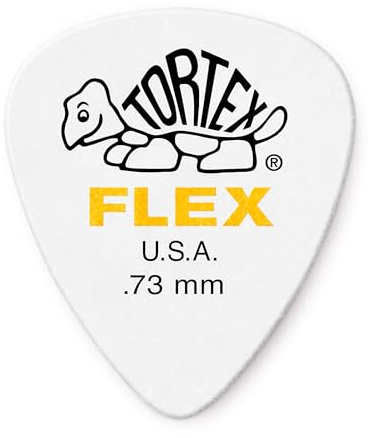 Jim Dunlop 428R.73 Guitar Picks, 0.73 mm, Yellow