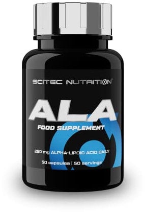 Scitec Nutrition ALA - Antiossidante e ripartitore di nutrienti - per una maggiore protezione delle cellule e la regolazione della glicemia, 50 capsule