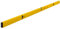 STABILA Wasserwaage Type 70-2, 200 cm, leichtes Alu-Profil, 1 Horizontal-Libelle, 2 Vertikal-Libellen, Made in Germany, Gelb