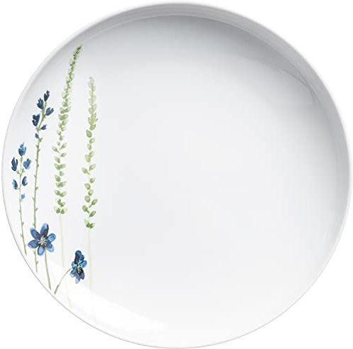 KAHLA Five Senses Wildblume Essteller 27 cm | floraler Speiseteller aus Porzellan blau/rot