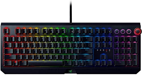 Razer Blackwidow Elite - Teclado Gaming,Teclado Mecánico Para Juegos Completo, Dial Digital Multifunción, Reposamuñecas Ergonómico, Teclas Controlables, Memoria Híbrida Integrada, ES Layout, Negro