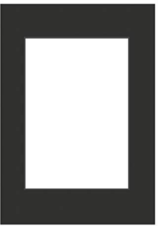 DEHA Design Passepartout Karton 42x59,4 cm (DIN A2) für Bilder im Format 29,7x42 cm (DIN A3), Schwarz