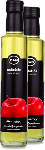 Premium Apfelessig aus Griechenland | unverarbeiteter Apfel Essig | Gluten Frei | 2x 250ml