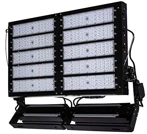 August Müller Lichttechnik AG LED Flutlichtstrahler AML® FLHP 1000W, 150.000lm, IP65, Profi-Qualität mit Lumileds LED, MW Treiber, flimmerfrei, 4000K