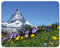 Addies Mousepad 'Alpen' schönes Mauspad Motiv in feiner Cellophan Geschenk-Verpackung mit Kautschuk Untermaterial, 24x19cm - MP03
