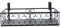 Taidda- Gestell Balkon Pflanzenregal Blumentopfregal, Eisen Blumenregal Balkon hängendes Pflanzenregal 19 7 x 7 9 x 4 7 Zoll Blumentopfständer Lager Geländer Regal Dekoration fü