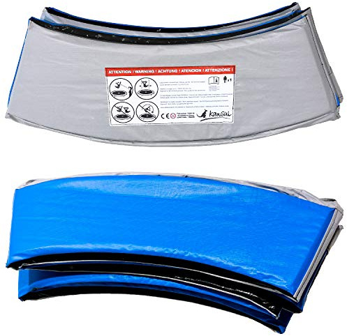 Kangui - Coussin de Protection Trampoline Ø 360 cm - Bleu et Gris