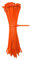 Kabelbinder Orange 100 Stück, 100 mm x 2,5 mm mit 8 kg Zugfestigkeit aus Nylon 66, permanent schließend WeltiesSmartTools