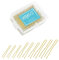 HOYOLS Lot de 150 épingles à cheveux en forme de U blondes, tailles assorties, épingles à cheveux en forme de U, pinces à chignon en métal avec pointes à boule pour femmes et filles, cheveux fins et