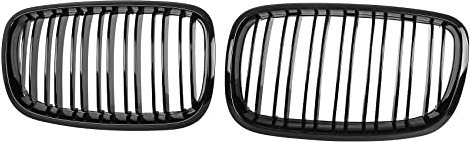 DOCAS Kühlergrill für X5 E70 X6 E71 2006-2013 Nieren Doppelsteg Sport Glanz Schwarz
