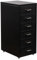 HollyHOME 6-Drawer Mobile File Cabinet, Rolling Filing Organizer, Metal Storage Cabinet with Casters for Home,Office and School, Black